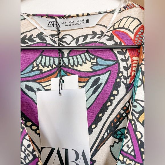 ZARA PRINTED MIDI DRESS 7832/016/219/022 - Picture 5 of 11